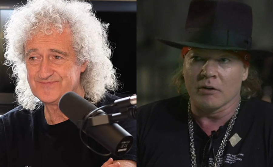 El motivo por el que no se incluyeron las partes de guitarra que Brian May (Queen) grabó para “Chinese  Democracy” de Guns N' Roses: “Él lo discutió de manera muy educada”