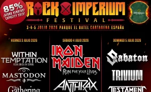 Rock Imperium Festival ya ha vendido el 85% de su aforo para 2026, con Iron Maiden, Within Temptation y Sabaton liderando su cartel
