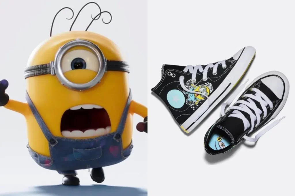 Converse presenta una colección de zapatillas y remeras inspiradas en los Minions